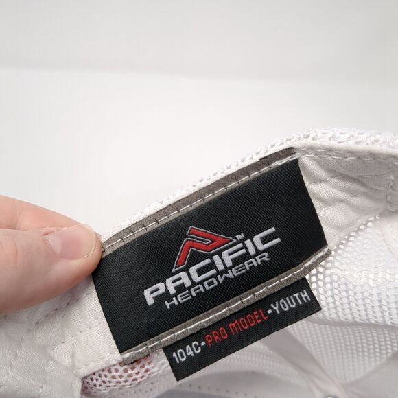 NB Snapback Mesh Back Trucker Hat Gray Youth One Size Pacific Headwear - Picture 8 of 9